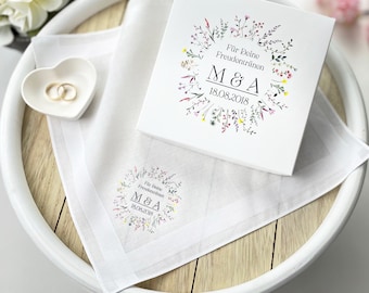 Printed fabric handkerchief, wedding gift and wedding guest gift