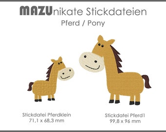 Stickdatei Pferd / Pony Set