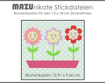 Stickdatei Blumenkasten