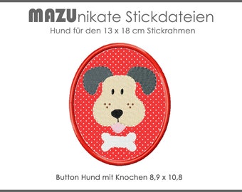 Stickdatei Hund mit Knochen