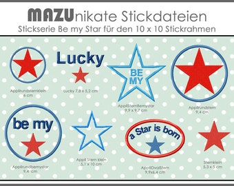 Stickdatei Serie Be my Star