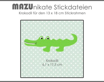 Stickdatei Krokodil