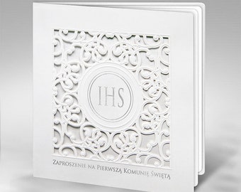 Zaproszenia Komunia Etsy