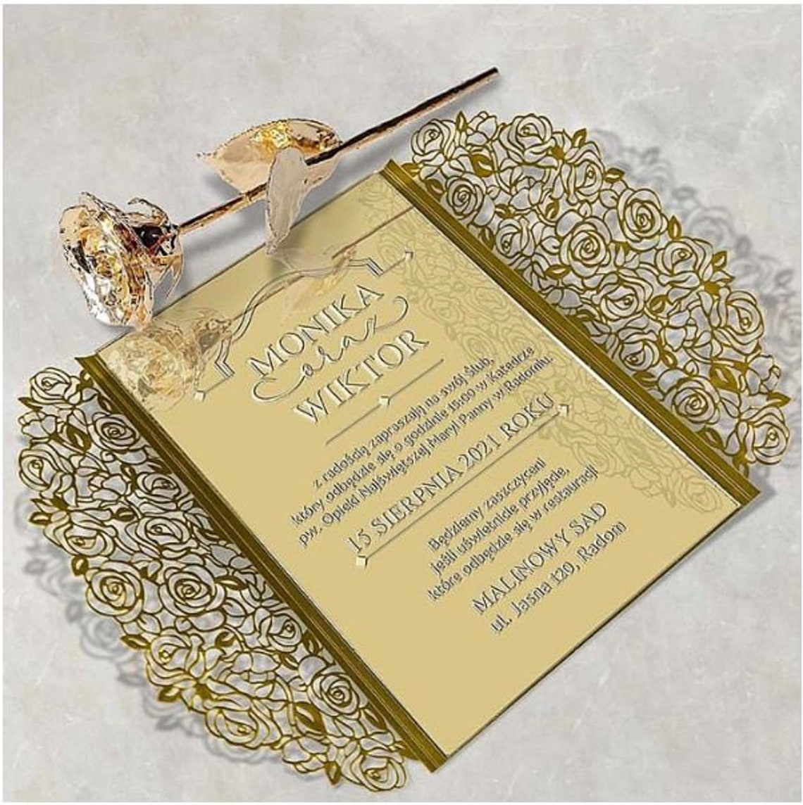 Wedding Invitation Mirror - Etsy