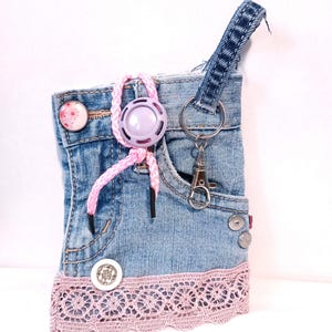 Kosmetiktasche Jeanstasche Jeans Jeanstasche Upcyclingtasche Kleine Tasche