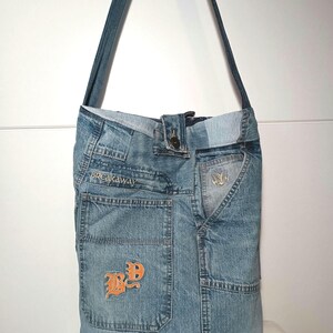 Upcycling bag Upcycling bag Jeans bag Jeans shoulder bag Shopper men&#39;s bag