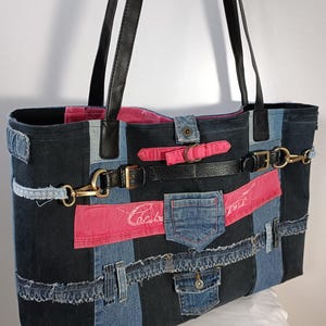 Jeans bag upcycling bag jeans bag upcycling jeans bag shopper