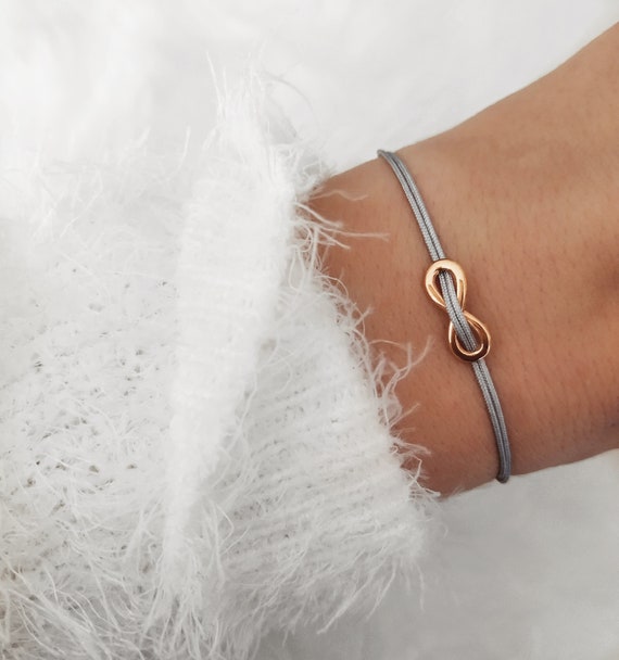 Filigree Bracelet Infinity Rose Gold Silver Gold Bracelet