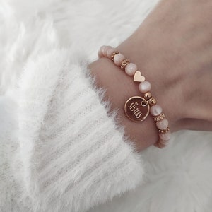 Sisters Pearl Bracelet Rose Gold Polaris Pink Bracelet Sister Color Choice