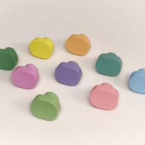 Pomo de madera colorido para muebles, pomos para cómodas, muebles infantiles, muebles, tirador de armario, tiradores de madera, pomo de madera, tirador de mueble, pomo, pomo de mueble