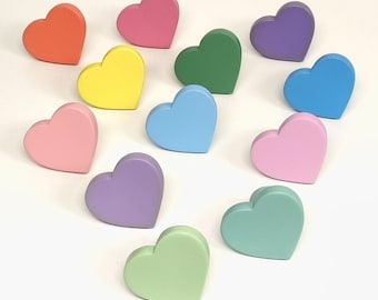 Möbelgriffe , Holzknöpfe, Herz ,Möbelknöpfe, Kommodenknöpfe, Kindermöbel, Möbel, Schrankgriff, Holzgriffe, Holzknauf, Möbelgriff, Knauf