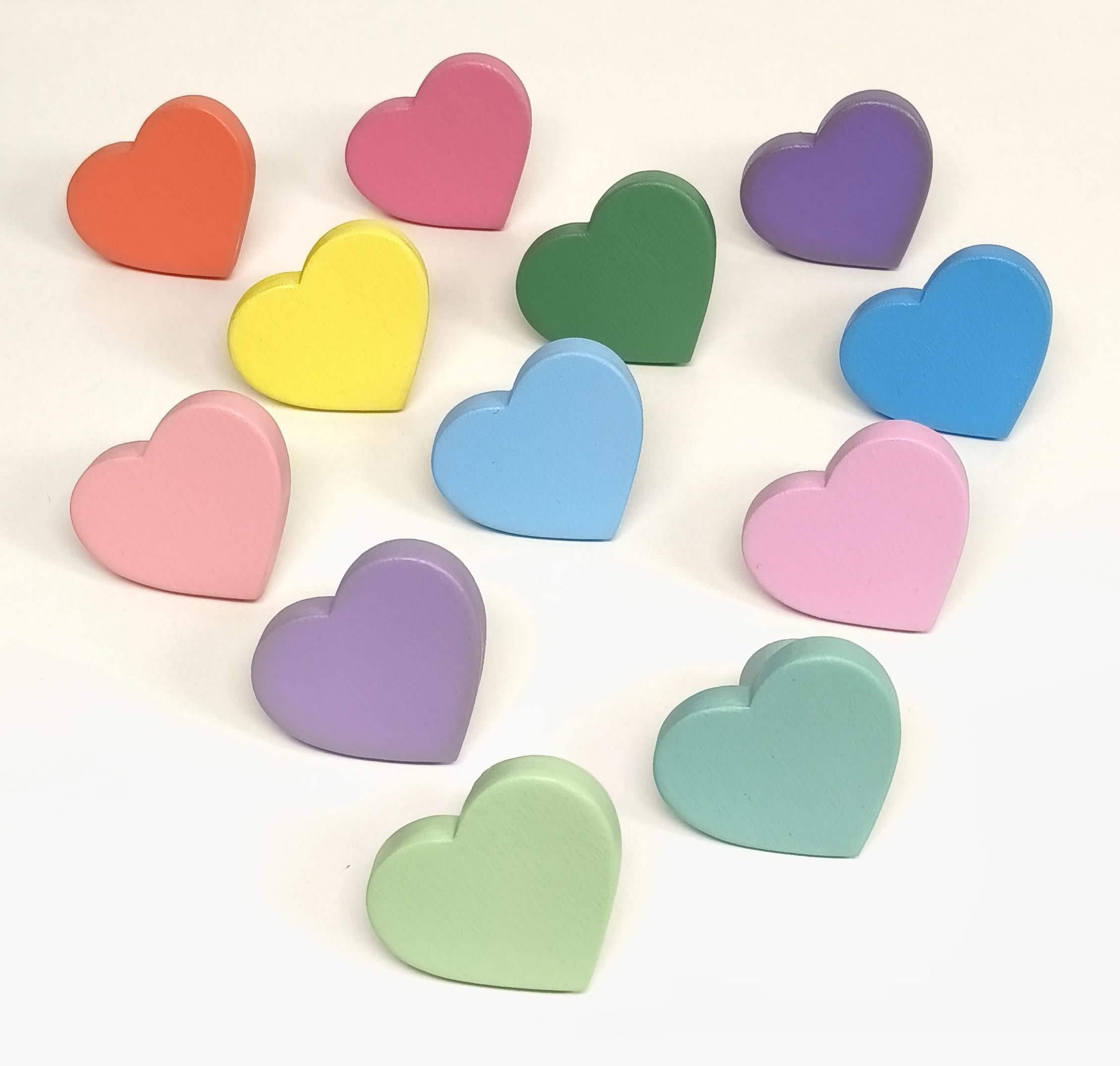 Poignées de meubles, boutons en bois, cœur, boutons de meubles, boutons de commode, meubles pour enfants, meubles, poignée de meuble, poignées en bois