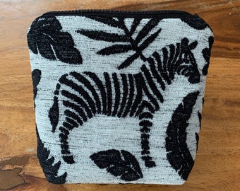 kleines Täschchen Zebra Schminktasche make up Schmucktasche