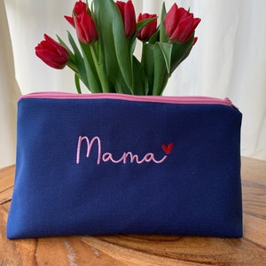 Muttertagsgeschenk Kulturtasche blau Bild 1