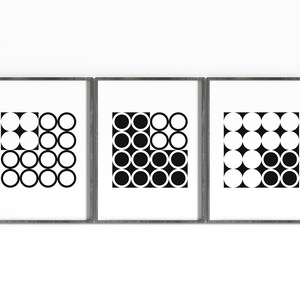 Black & White Geometric Wall Art Modern Printable Wall Print - Etsy