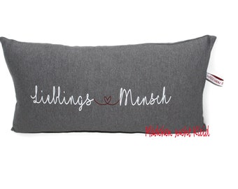 Nuestra almohada para la persona favorita, funda de almohada con cremallera y relleno, almohada para la novia