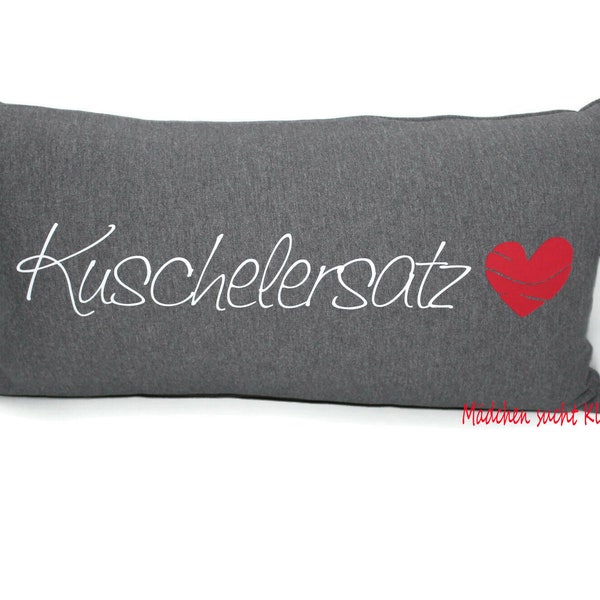 Kuschelersatz Kissen, Nackenrolle, Kissen mit Zipper, Liebesbeweiß, Liebeskummer, Sehnsucht, Love, Valentinstag