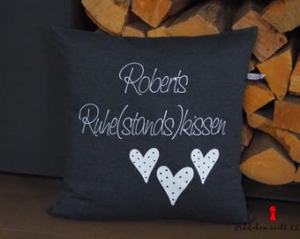 Retirement pillow, name, personalized pillow, 40 x 40 cm