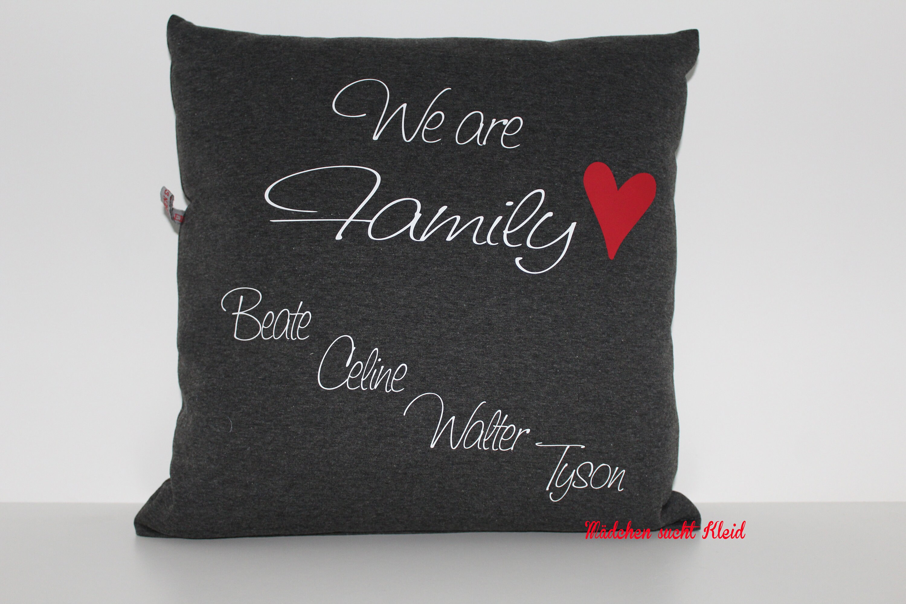 We Are Family Pillow Pillow With Wish Names Etsy