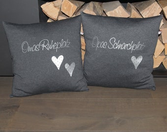 Set of 2 pillows for grandma and grandpa