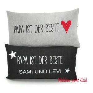 Almohada para papá, funda y relleno con/sin personalización