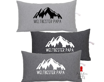 Almohada para papá, el mejor papá del mundo, funda y relleno