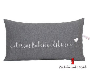 Retirement Pillow Retirement Personalized With First Name Wine Glass Wine