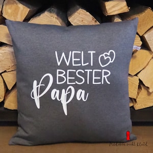 Almohada para papá, 40 x 40 cm, funda de almohada y plantilla