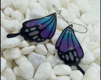 Boucles d'oreilles ailes de papillon magiques