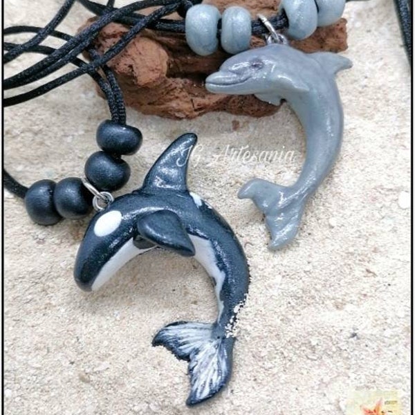 Pendentif Orque, Dauphin, Requin, Tortue...