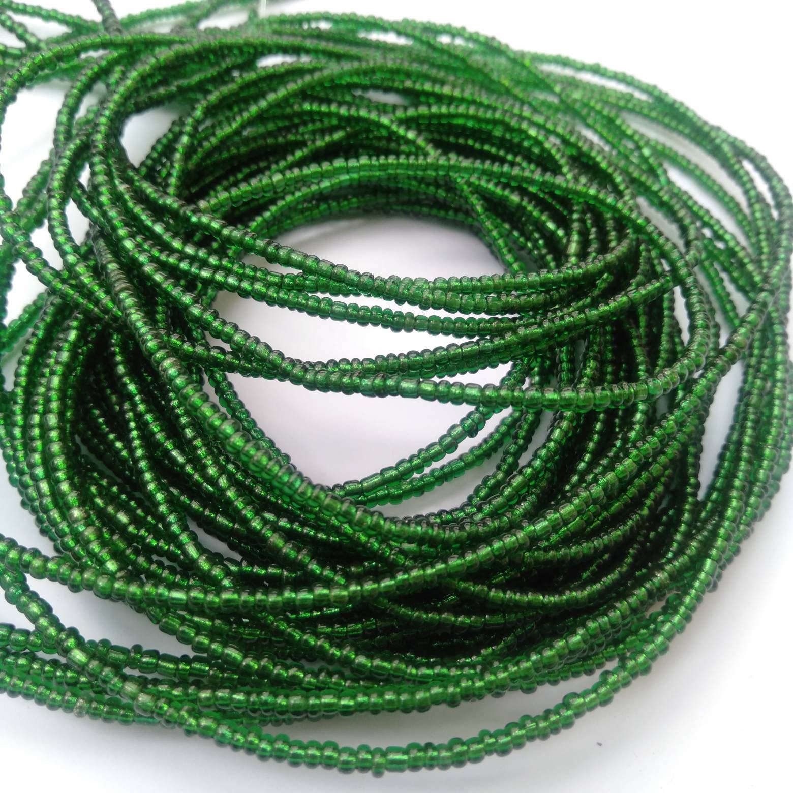 SALE Crystal Green Waist Beads Single Color Waist Beads Etsy