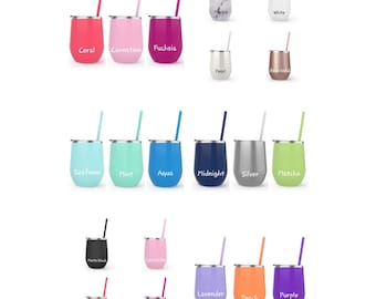 Powder Coated Insulated Stainless Wine Tumblers