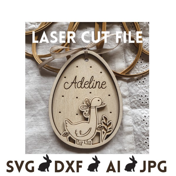 geese easter bunny SVG Easter Bunny Egg Dxf, Laser File frohe ostern, Easter Basket Name Tag S, Glowforge Easter , easter busket, baby