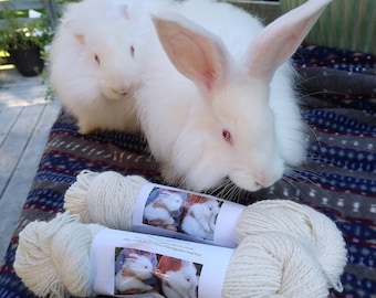 White Angora Bunny Yarn