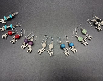 Llama earrings, perfect for the llama-lover in your life! Great Mother's Day or birthday gift!