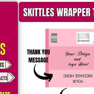 Skittles Wrapper Template Skittles Template Skittles Candy Wrapper Template Chip Bag Template Skittles Candy Template