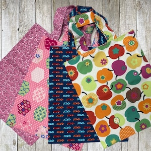Kindertasche, Kindergartentasche, Stoffbeutel, kleine Einkaufstasche, Wendetasche, Kita-Tasche, kleiner Beutel