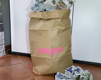 Bolsa de papel marrón «papel»: sostenible y decorativa