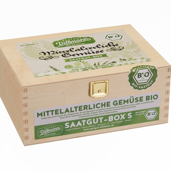 Mittelalterliche Saatgut-Holzbox