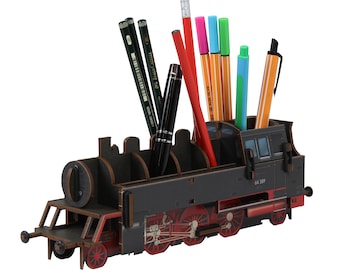 Locomotive à vapeur boîte à stylos