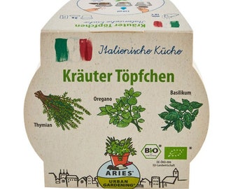 Kräutertöpfchen italienische Küche