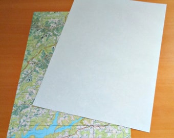 Papier d'imprimante à recyclage direct DIN A4 à partir de cartes (35 pièces)