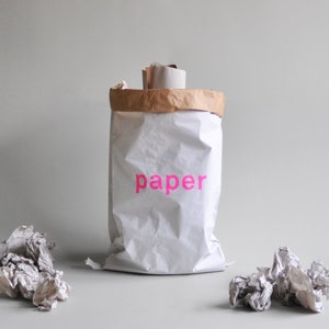 Bag made from recycled paper for paper