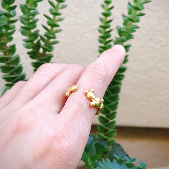 Prickly Pear Ring (Gold Vermeil) Sterling Silver fruit cactus lover