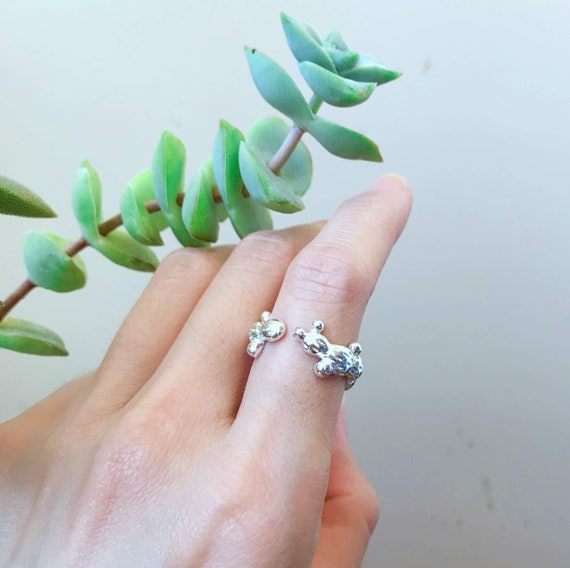 Prickly Pear Ring Sterling Silver cactus succulent lover band