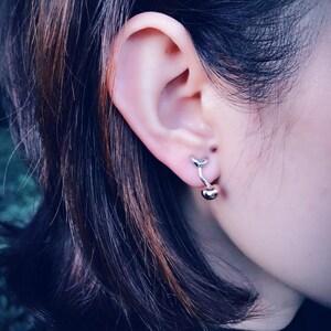 Budding Stud Earrings (Rose Gold Vermeil) Sterling Silver organic flower seed sterling silver jewelry floral gold vermeil budding stud