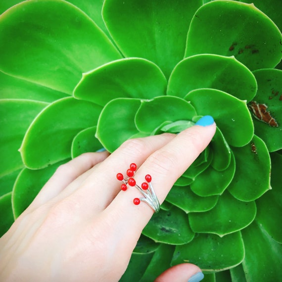 Matchstick Ring Sterling Silver organic design fire energy perform lightening lift nature enjoy love