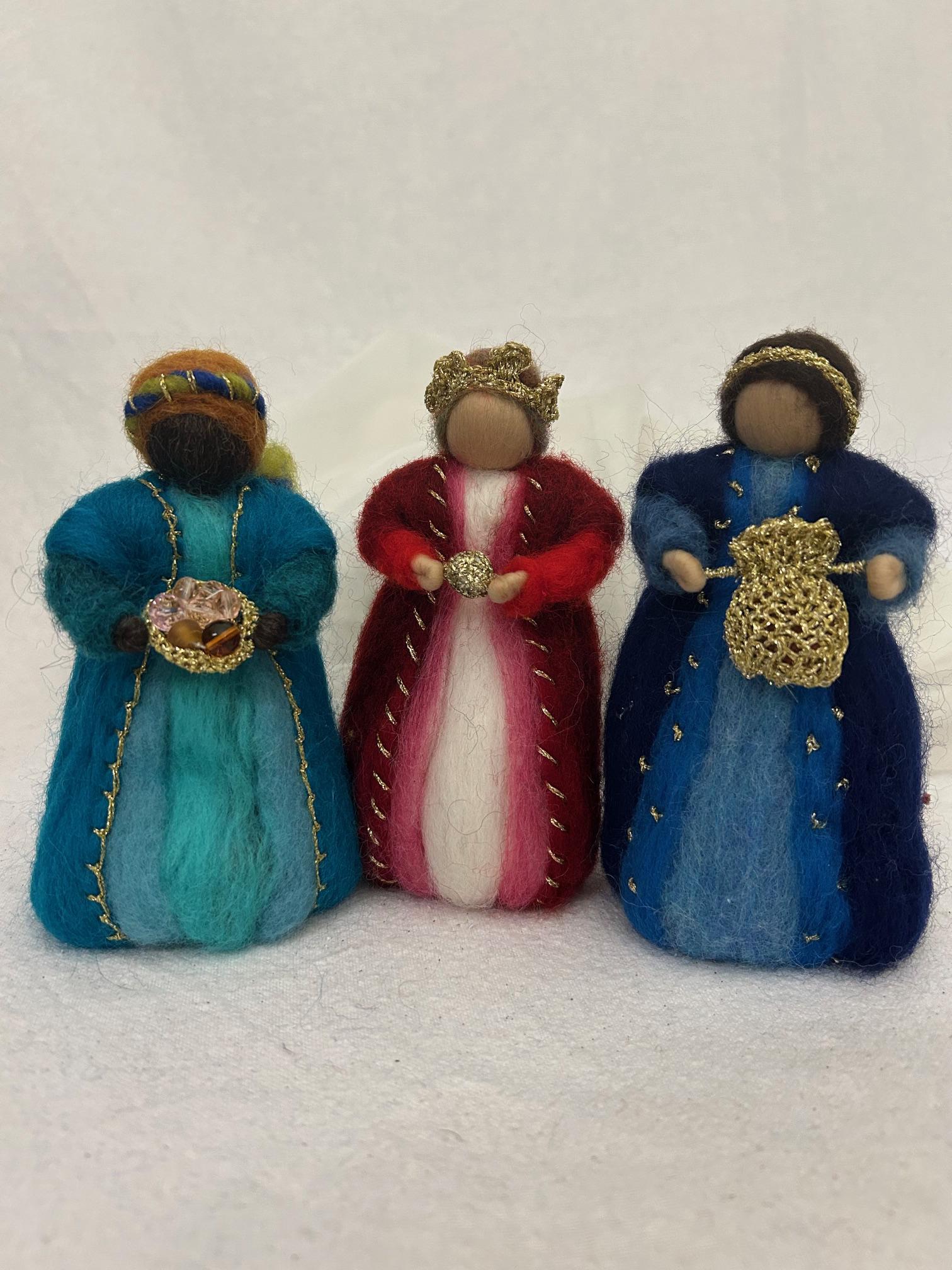 Miniaturfiguren Heilige Familie Im Stern – Länge 23 Cm, Für Puppenhaus, Krippe Oder Weihnachtsdekoration