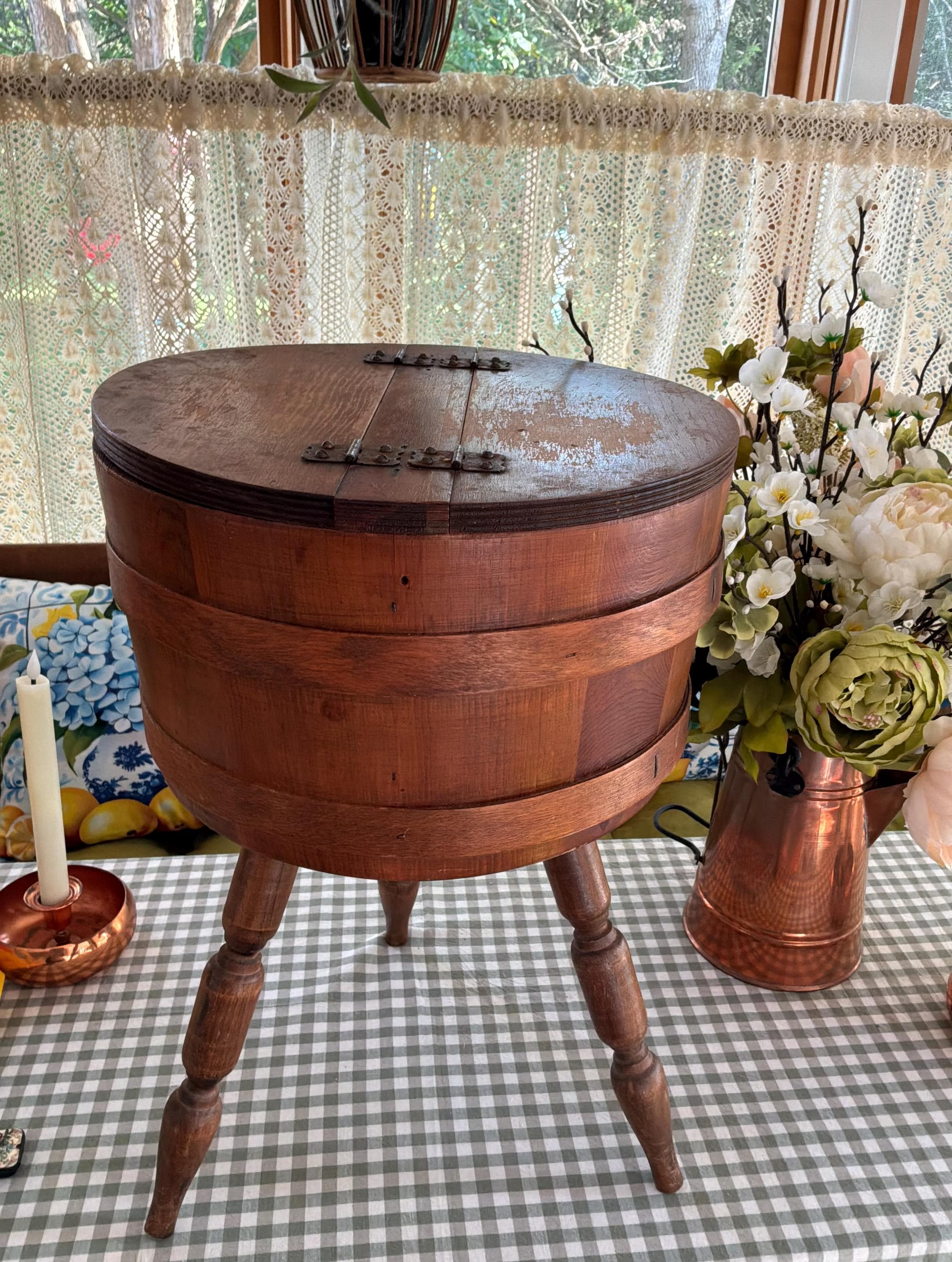 Antique Sewing Box Stand - Etsy