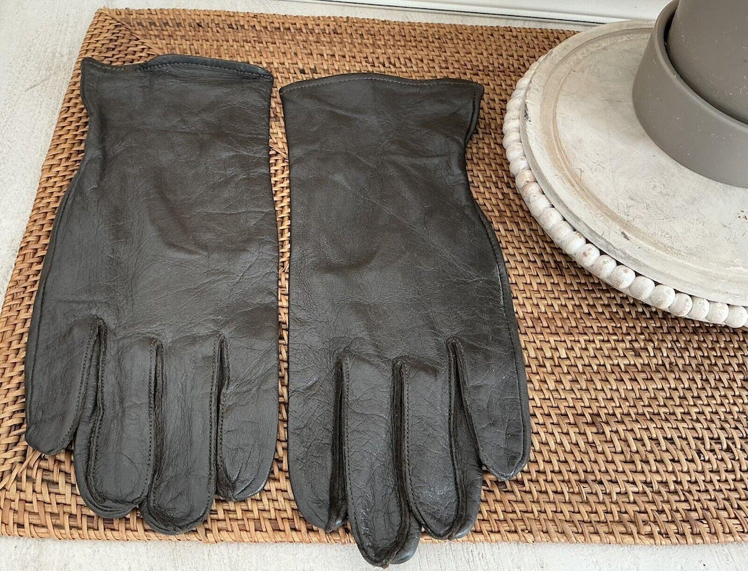 Mario Papa & Sons Mens Gloves Size 5 Leather Etsy